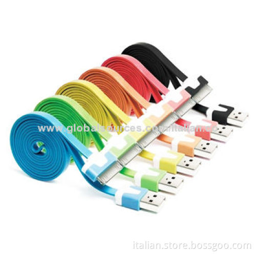 2014 Super Promotion Cheapest 1M Flat USB Data Cable for iPhone 4, $0.24/pc